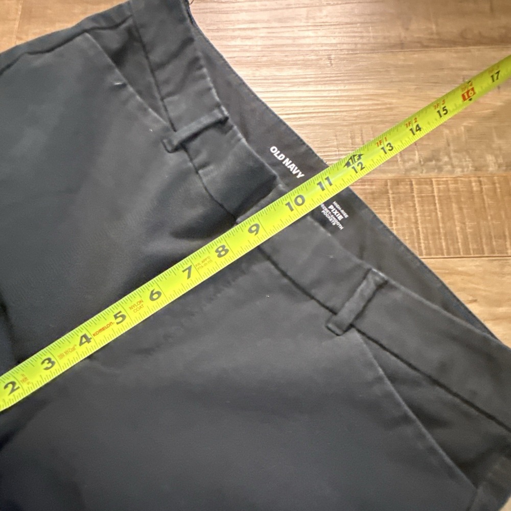 Old Navy High-waisted Pixie Straight Pants Sz 12 Black - Picture 7 of 8
